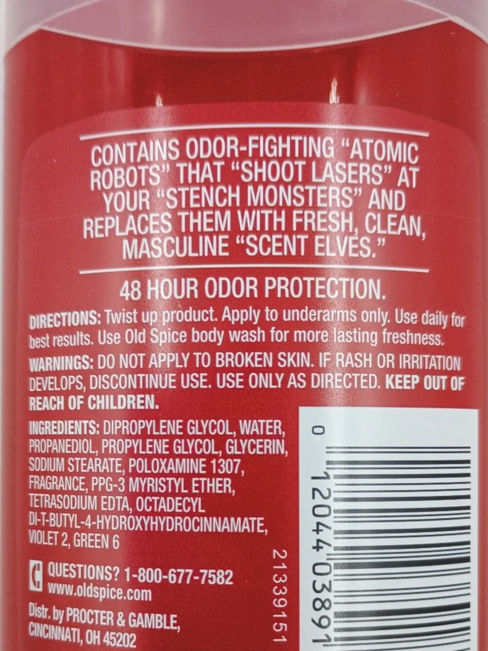 5-Pack Old Spice Men's Deodorant Pure Sport High Endurance 3.0 oz Each
